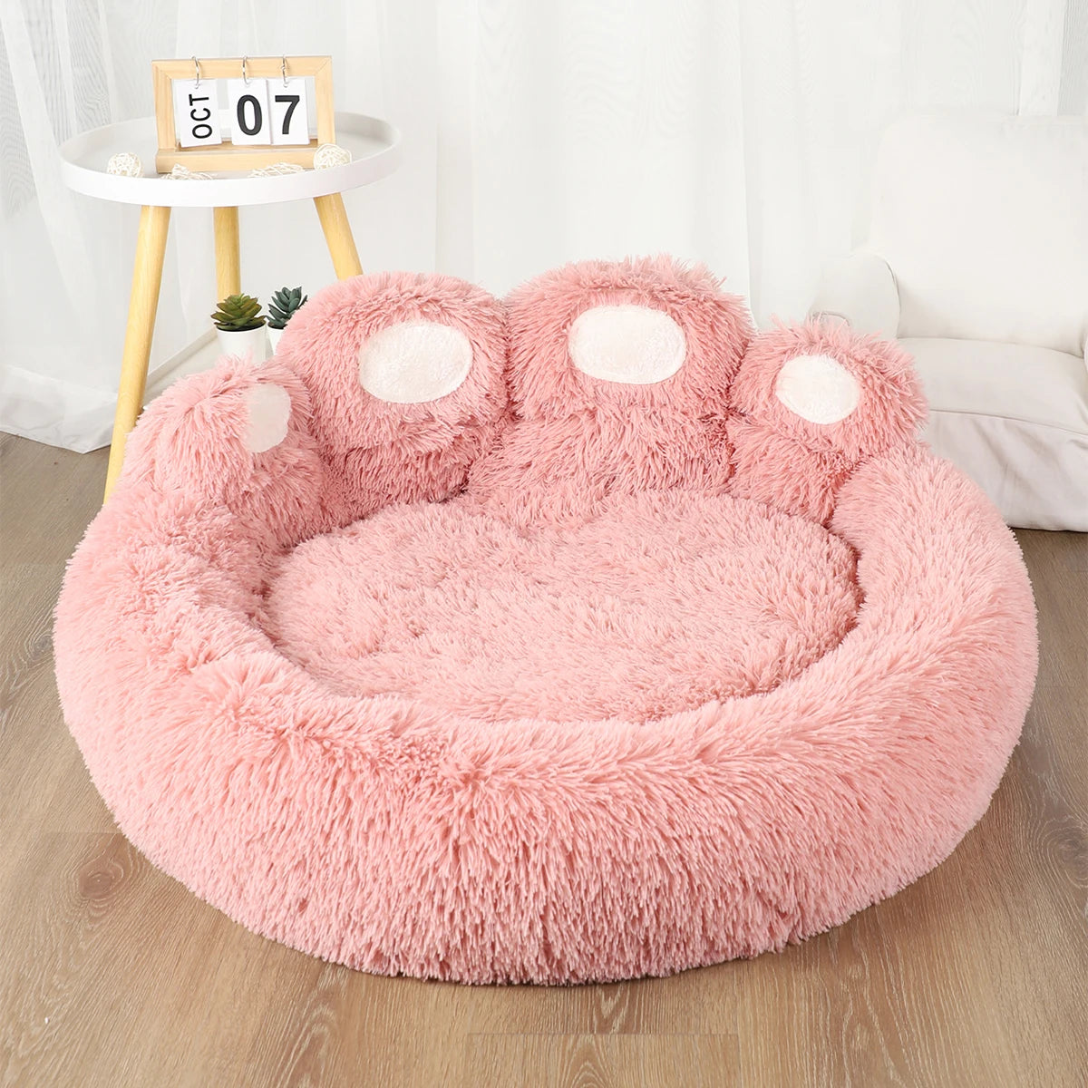 Fluffy, Cozy Pet Lounging Bed