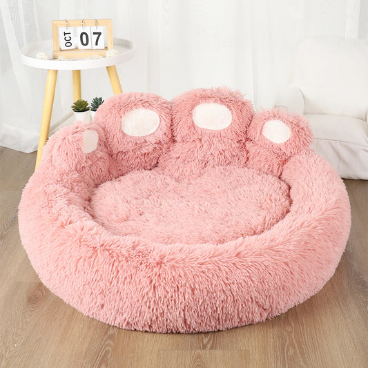 Fluffy, Cozy Pet Lounging Bed