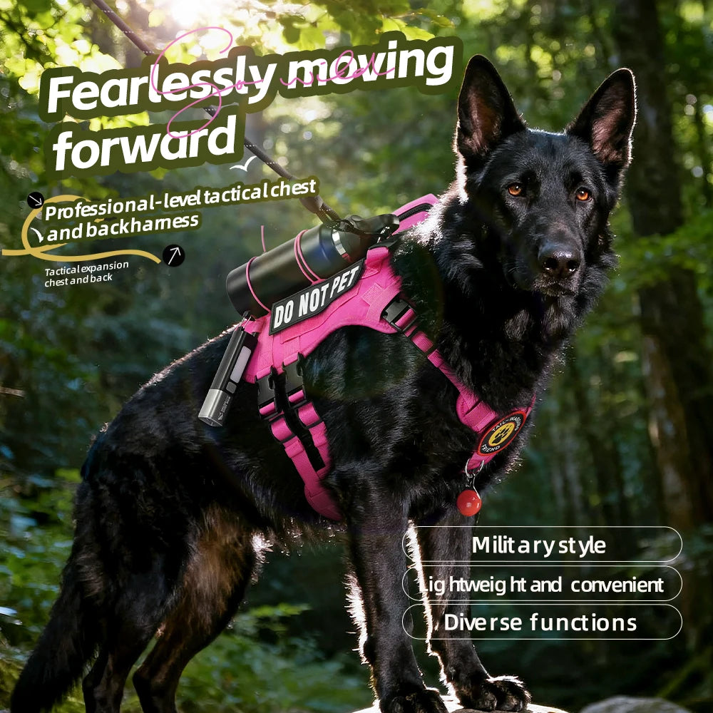 Tactical Dog Harness For Large Dogs No Pull With Handle