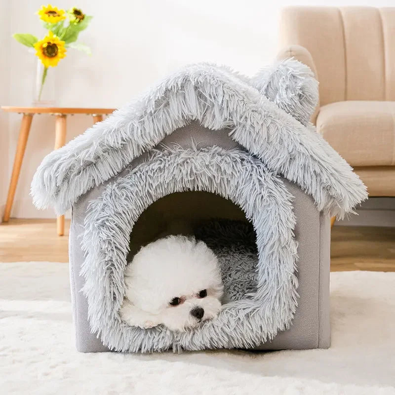 Indoor Soft Dog Bed Cave Kennel For Small Dogs Cozy