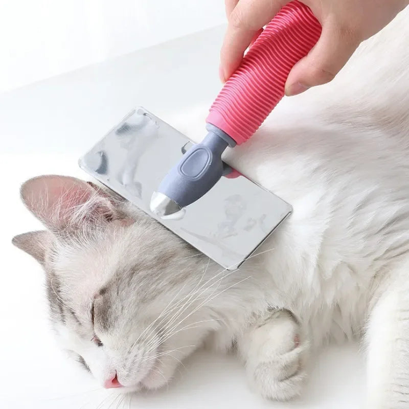 Cat Comb Silicone Brush Hair Remover For Cats And Dogs Pet Grooming