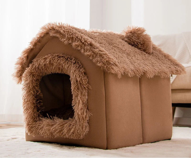 Indoor Soft Dog Bed Cave Kennel For Small Dogs Cozy