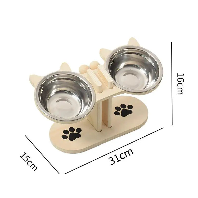 YOWEI Elevated Cat Food Bowls With Raised Non Slip Base