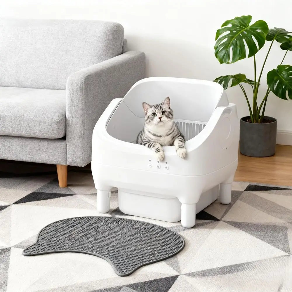 Smart Self Cleaning Litter Box With Gravity Sensor Open Top