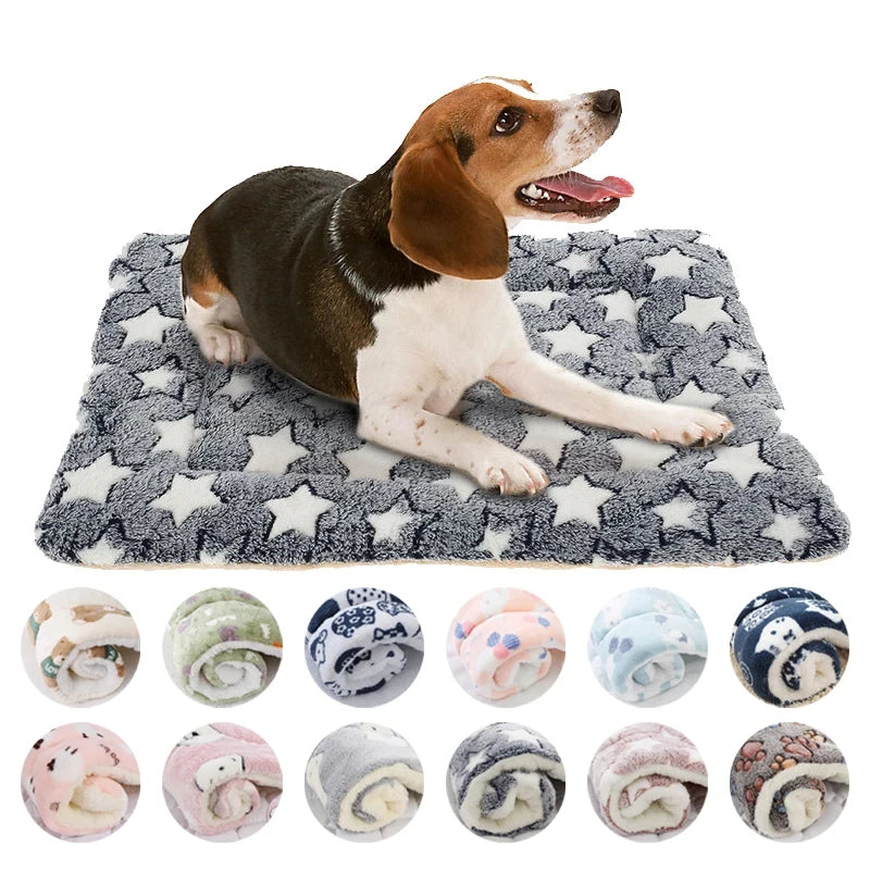 Flannel Pet Sleeping Mat Dog Bed Cushion For All Dogs