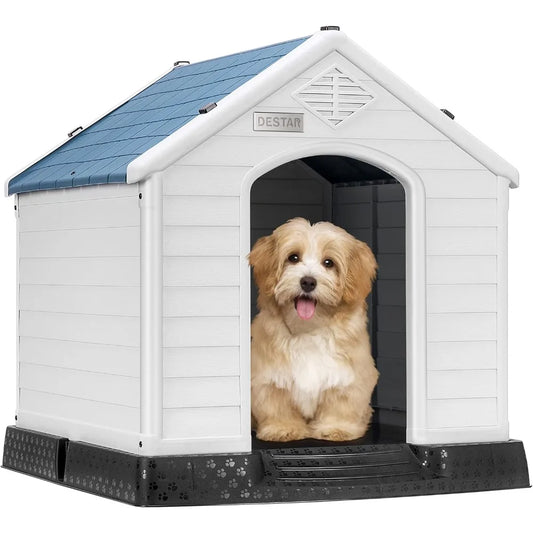 Durable Waterproof Plastic Dog House For Indoor Outdoor Use