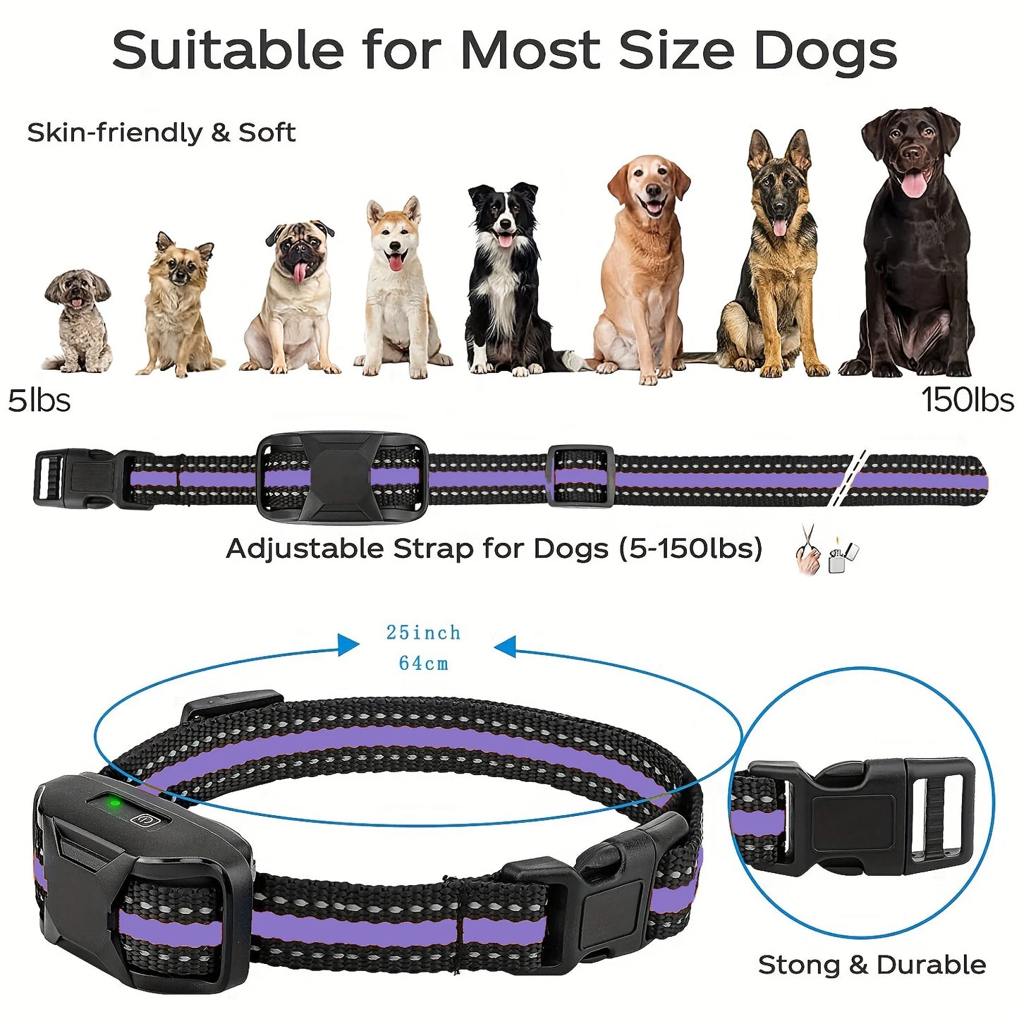 WXRPET 3300ft Waterproof Electric Dog Training Collar With Remote Control