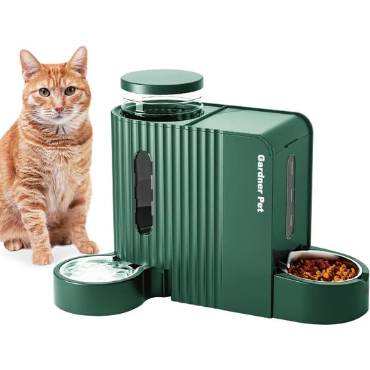 Hign-concerned Automatic Gravity Pet Feeder and Water Dispenser