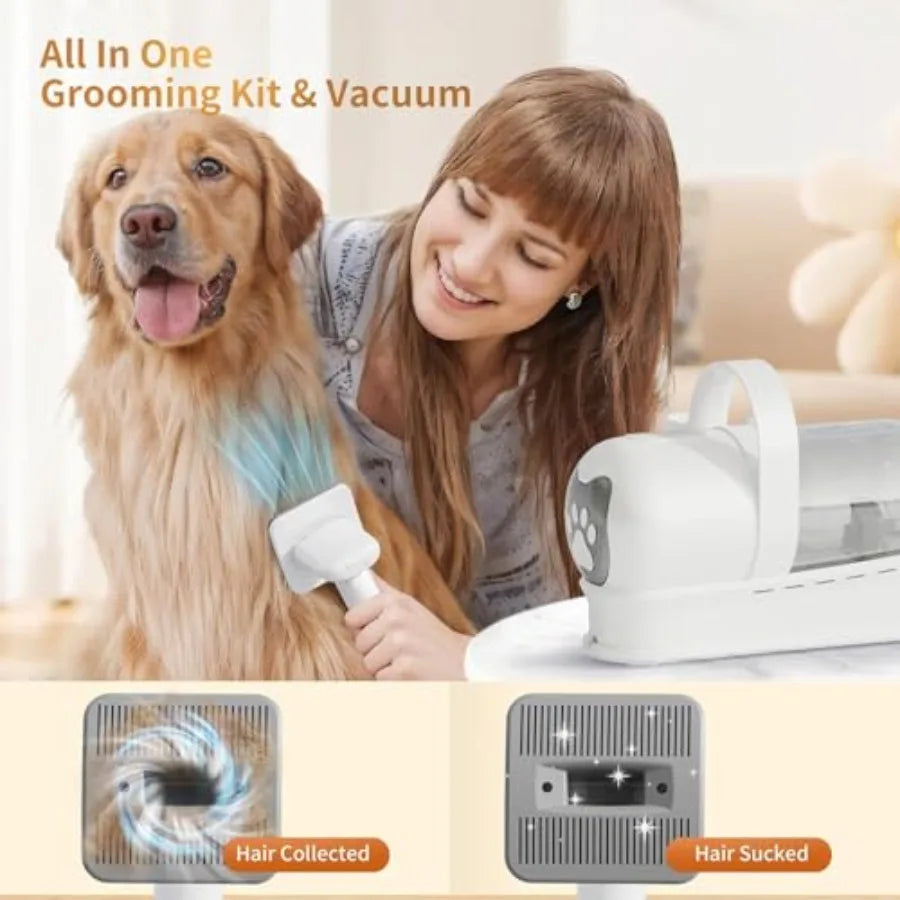 MDNG Dog Grooming Kit 6in1 Vacuum With Adjustable Suction