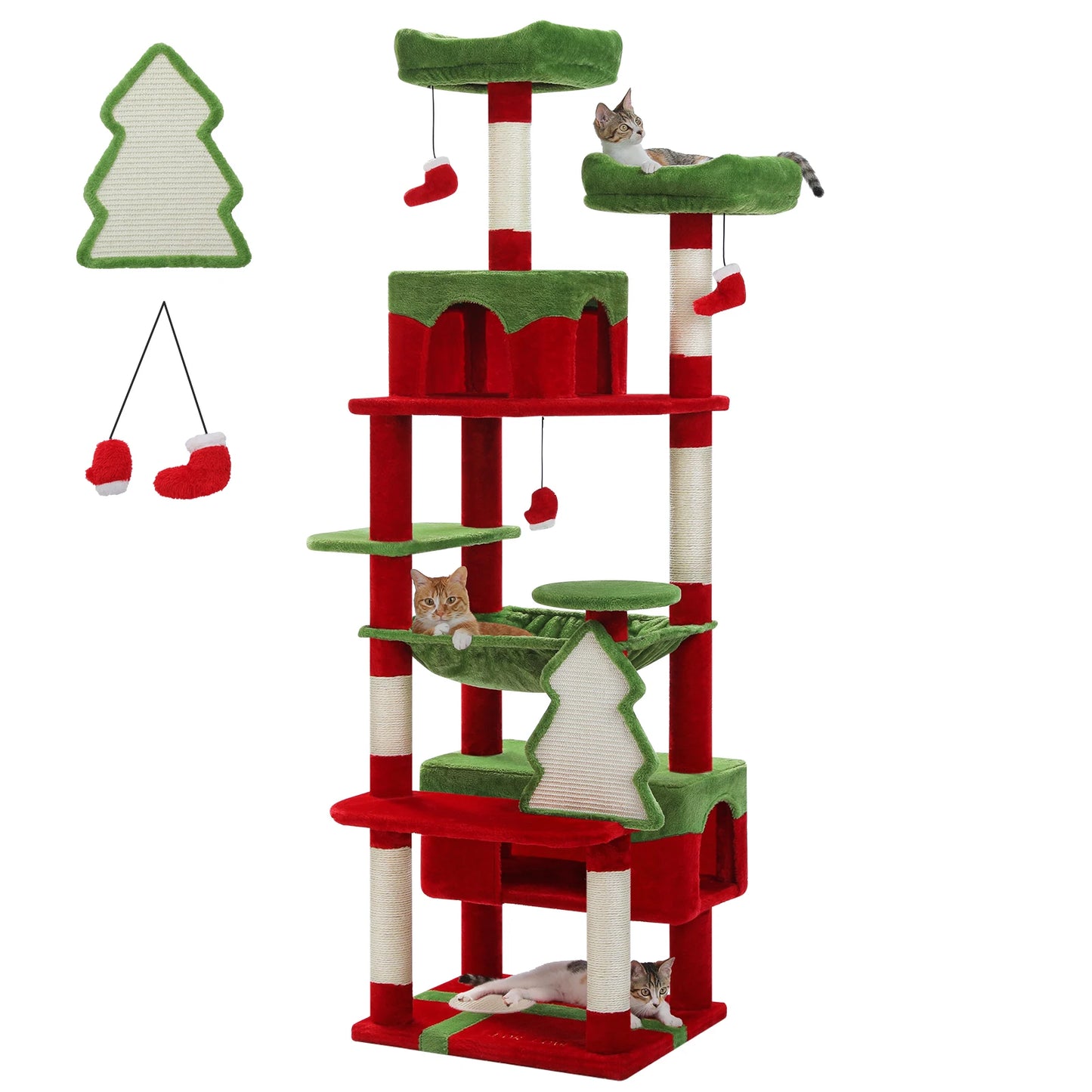 PAWZ Road Large Cat Tree Indoor Cats With Sisal Posts