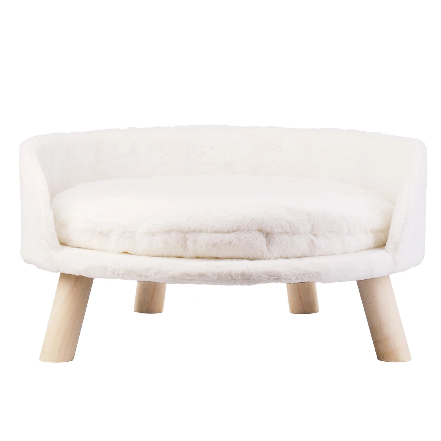 NONECN Luxury Soft Cat Bed Plush Nest with Cushion Pad