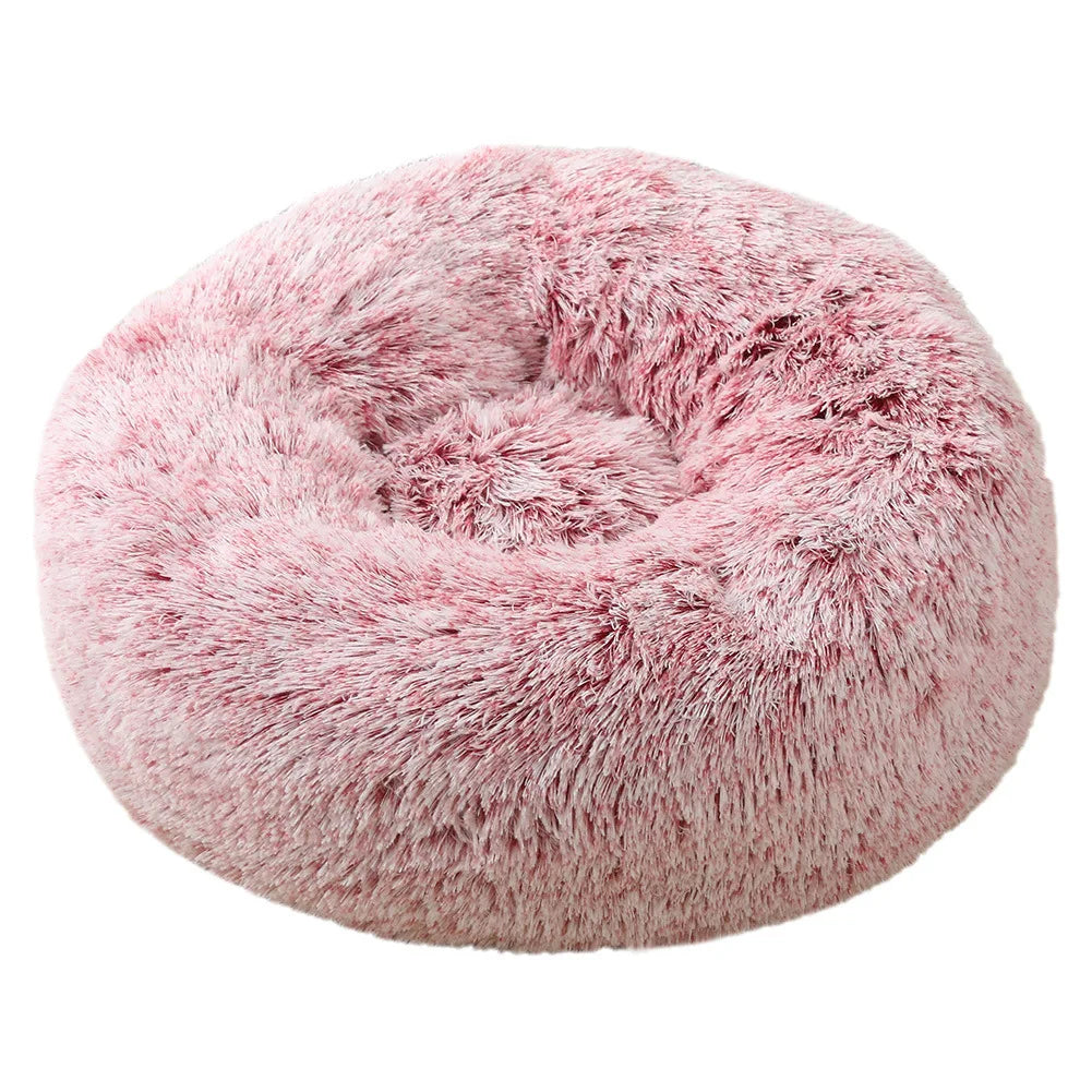 NONECN Cat Bed Washable Plush Donut Bed for Cats Soft