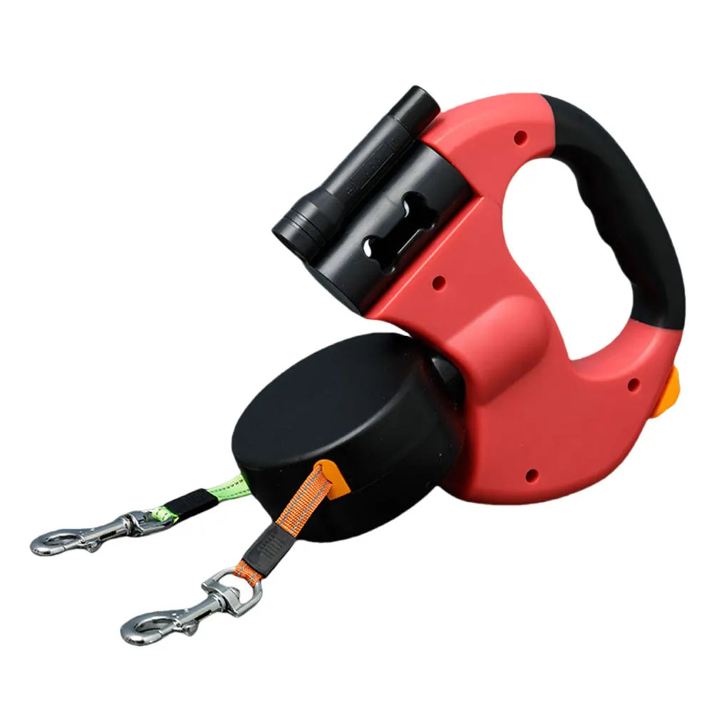 Alloet Double Headed Dog Leash With 360 Degree Swivel