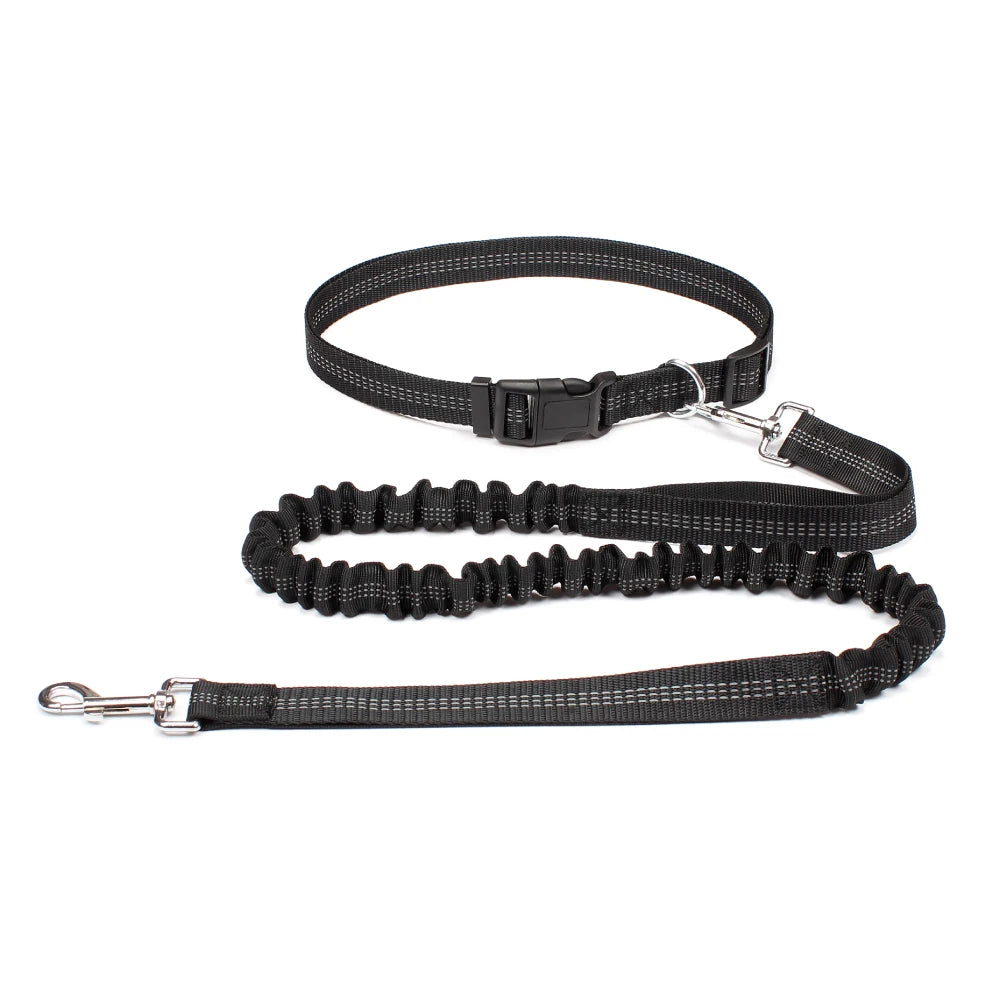 NONECN Hand Free Dog Leash Waist Belt for Walking Jogging