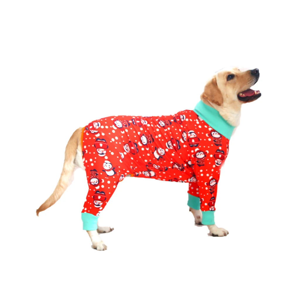 Guangdong Dog Pajama Santa Claus Onesie Soft Stretchable