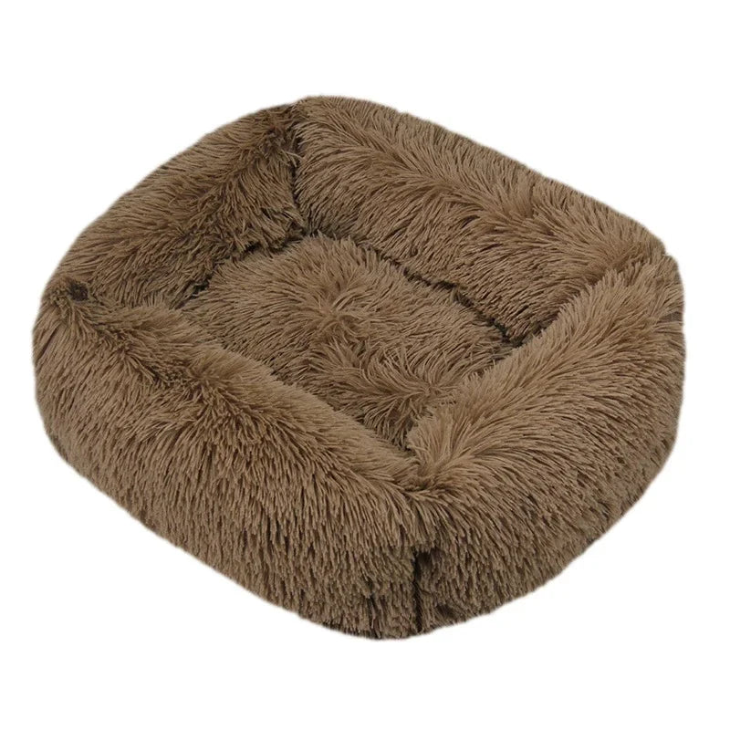 Rectangle Plush Dog Bed Winter Warm Mat For Pet Comfort