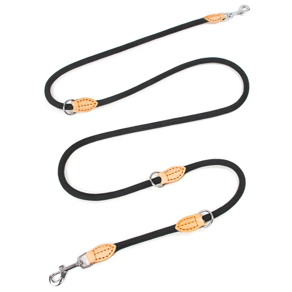 New Generation Dog Leash Nylon Hands Free For Two Dogs