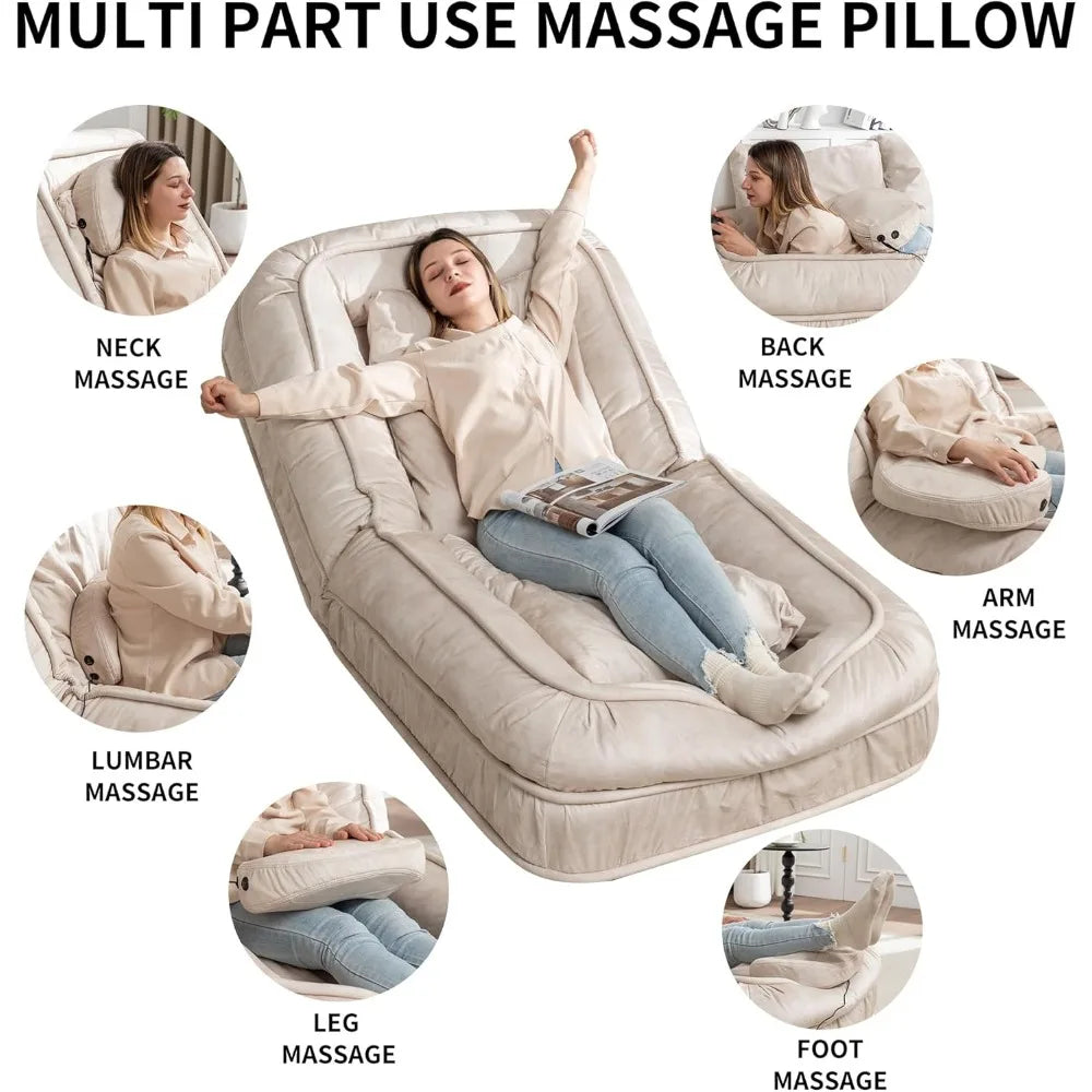 LZJV Human Dog Bed Lazy Sofa Chair 5 Adjustable Tatami