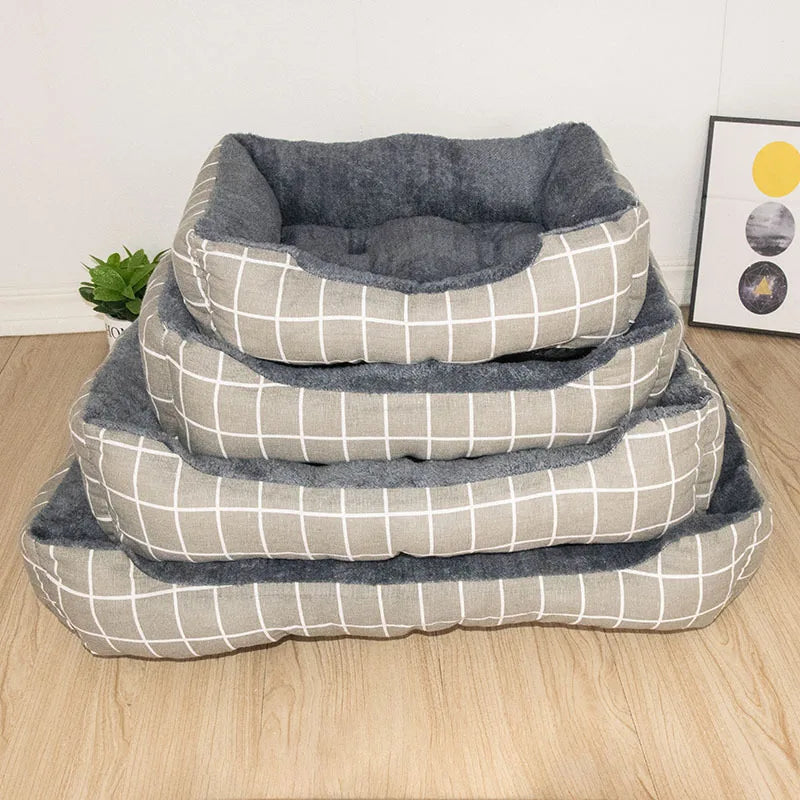 Winter Pet Bed Mat For Dogs Warm Plush Sofa Nest Bedding
