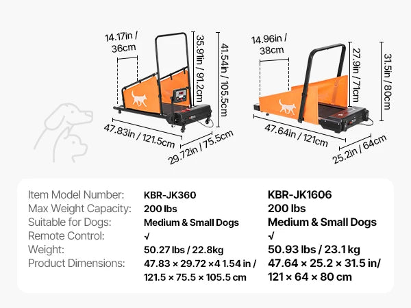 Dog Treadmill With LCD Display Foldable Exercise Machine