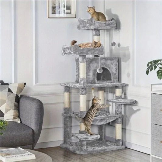 Hign Cat Tower Five-Tier Cat Tree For Indoor Cats Home