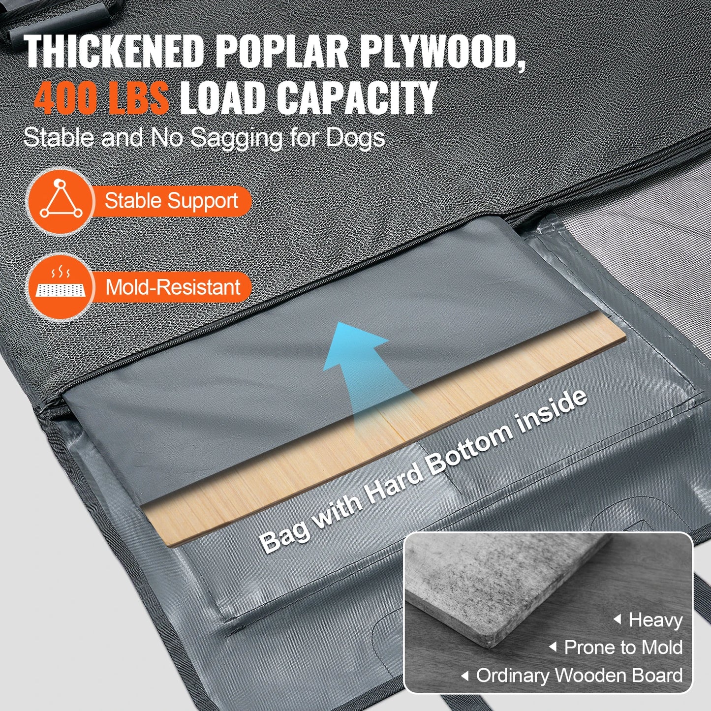 SucceBuy Back Seat Extender Dog Hammock Waterproof Car Seat Cover