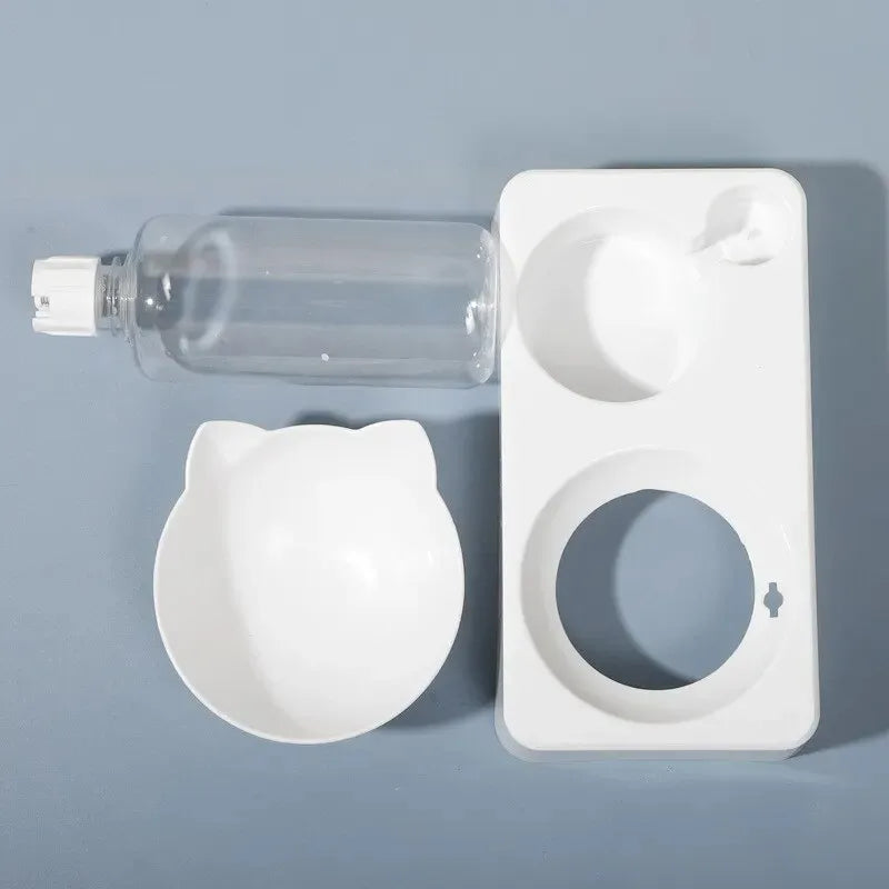 Pet Bowl With 15 Degree Tilt For Cervical Protection