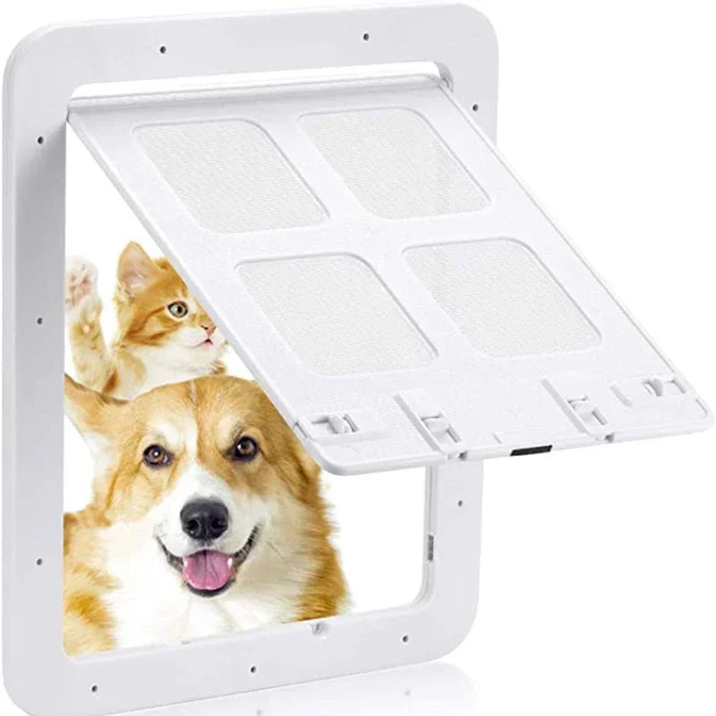 NONEDog Magnetic Pet Door Lockable Screen for Cats and Dogs