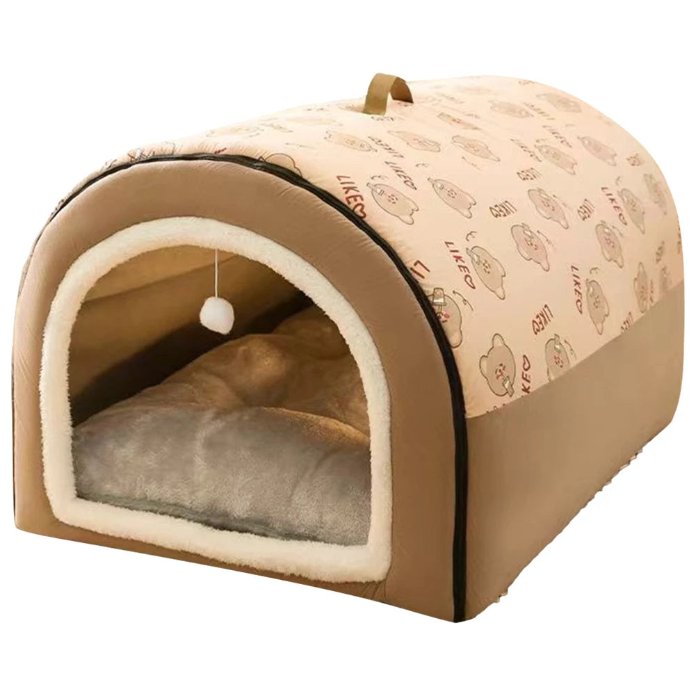 alloetCN Cute Removable Washable Pet House for Cats and Dogs