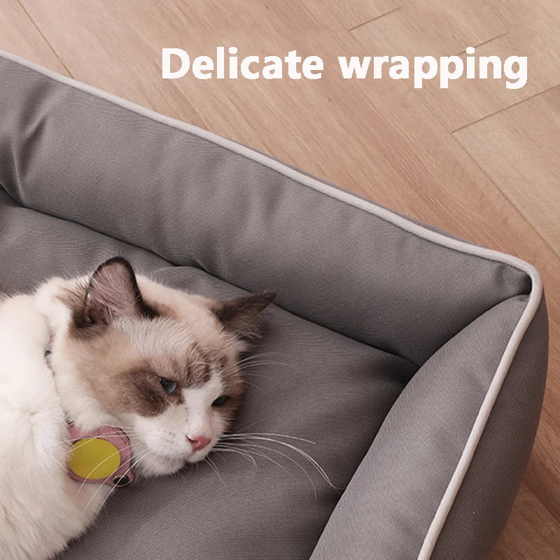Four Season Square Dog Bed For Large Dogs Bite Resistant Waterproof Sofa
