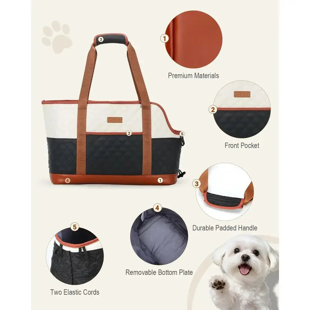 Soft-Sided Pet Carrier Tote Bag Waterproof For Dogs And Cats by Furtastic Pet Essentials