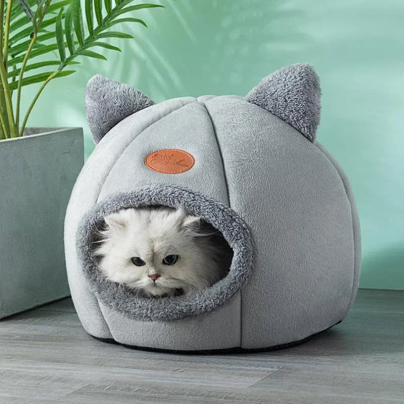 Booteely Deep Sleep Winter Cat Bed Cozy Cave Nest Indoor