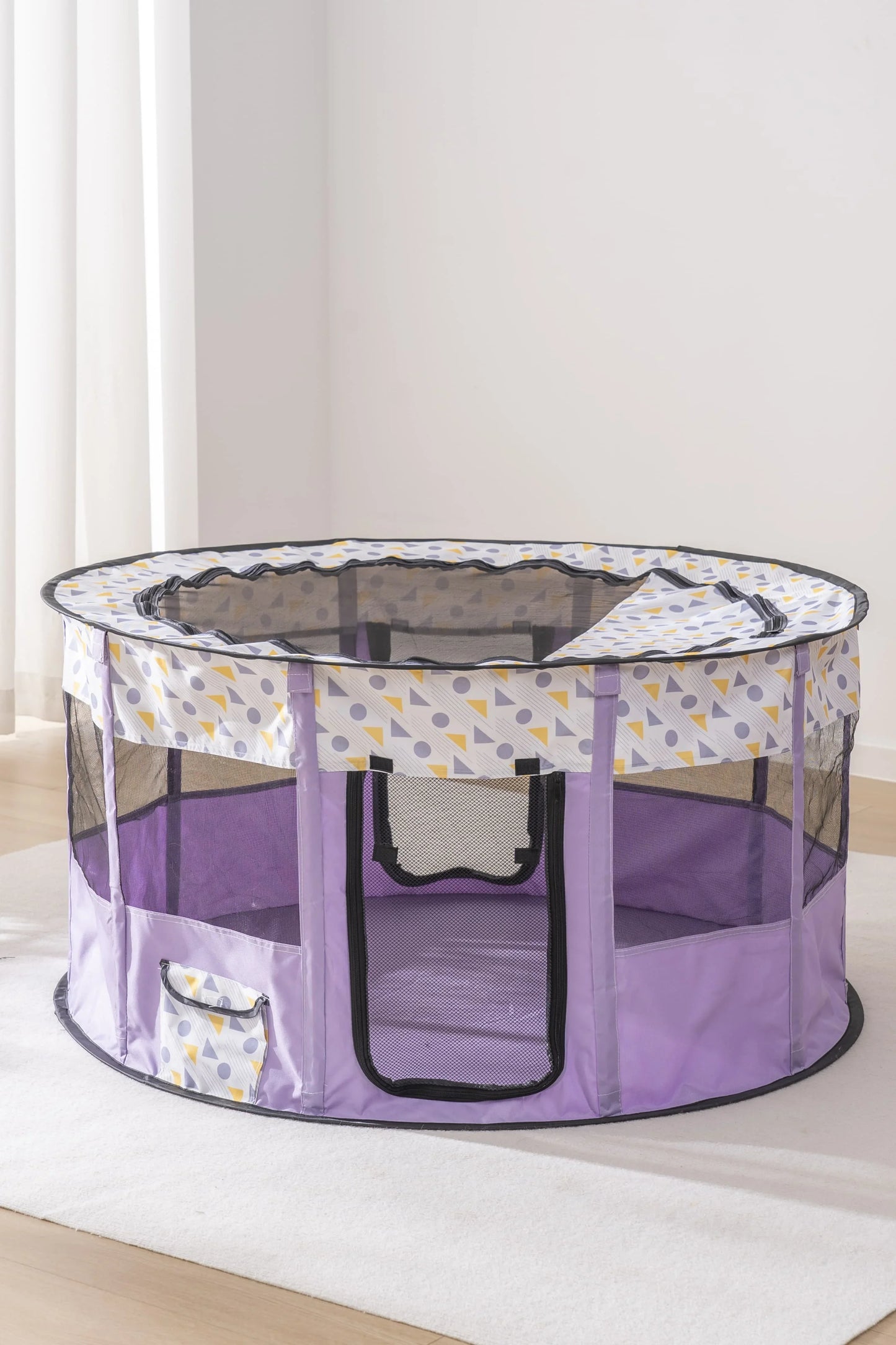 Foldable Mesh Ventilated Circular Cat Nest for Cats and Dogs