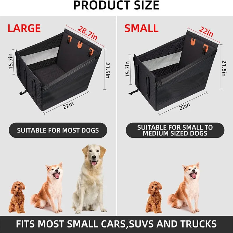 Extended Dog Car Seat Cover Luxury Oxford Back Seat