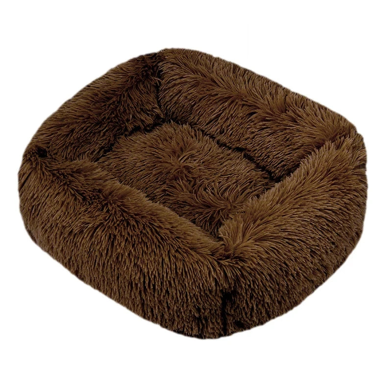 Rectangle Plush Dog Bed Winter Warm Mat For Pet Comfort