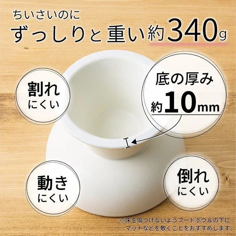 High-concerned Cat Anti Vomiting Elevated Ceramic Food Bowl