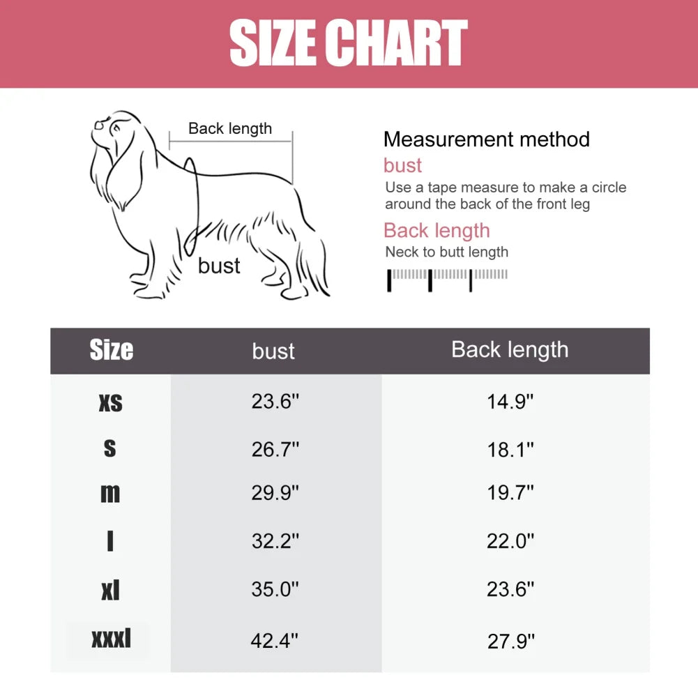 Winter Warm Fleece Dog Jumpsuit Pajamas For All Dogs