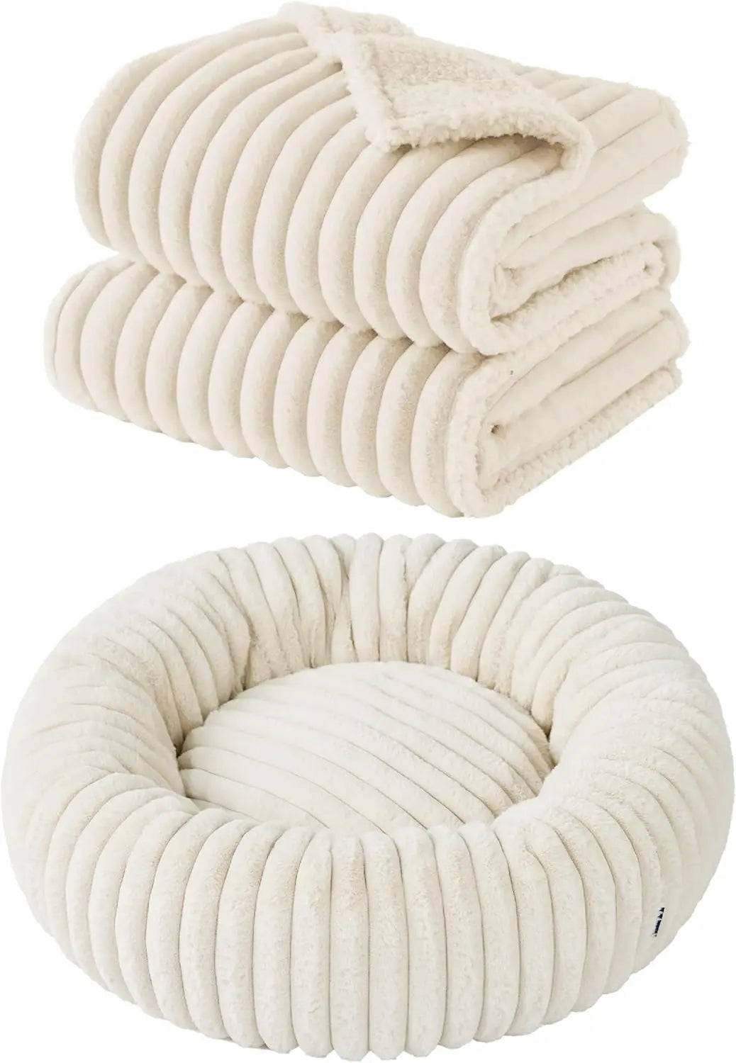 XMSJ Donut Dog Bed With Waterproof Cover And Foam Support