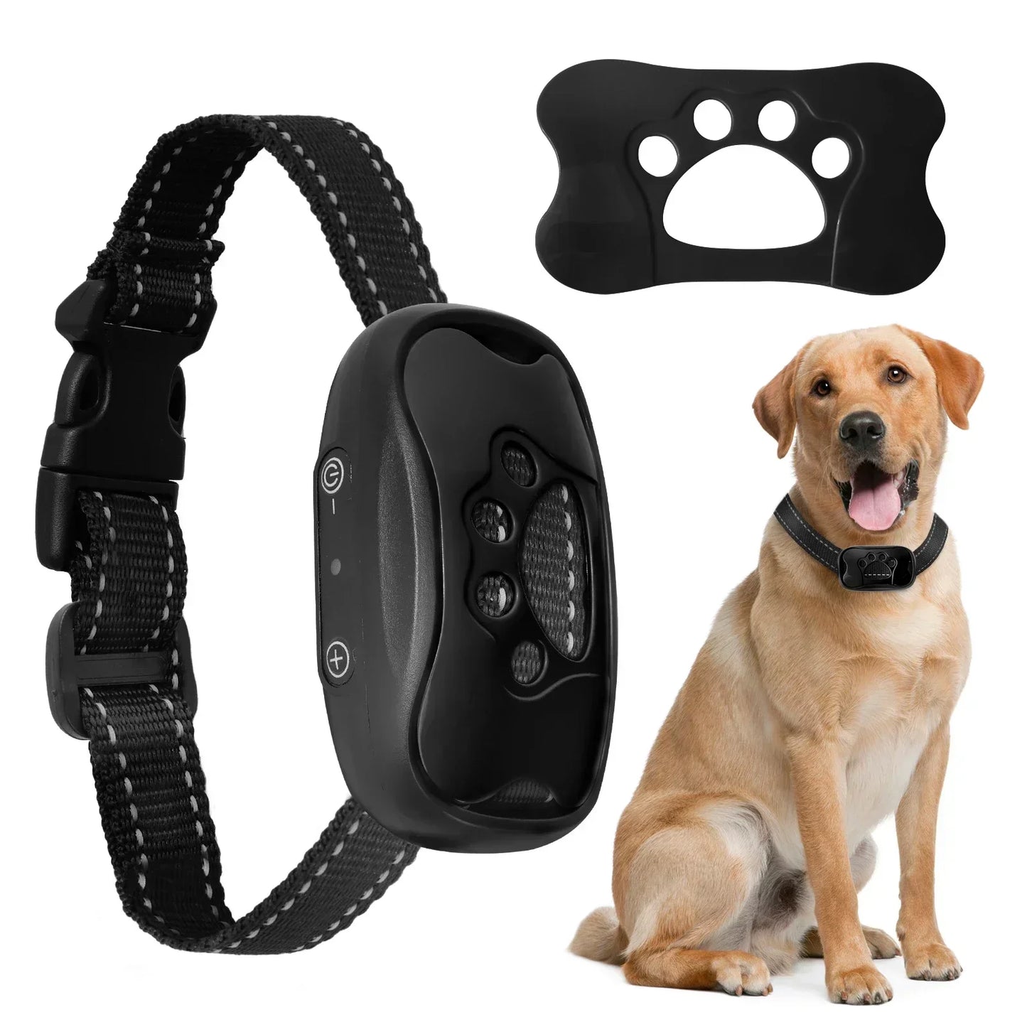 Ultrasonic Stop Barking Collar For Dogs USB Rechargeable Training Collar