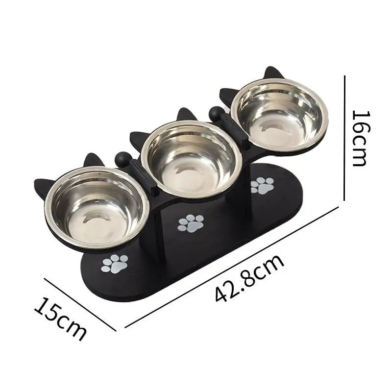 YOWEI Elevated Cat Food Bowls With Raised Non Slip Base