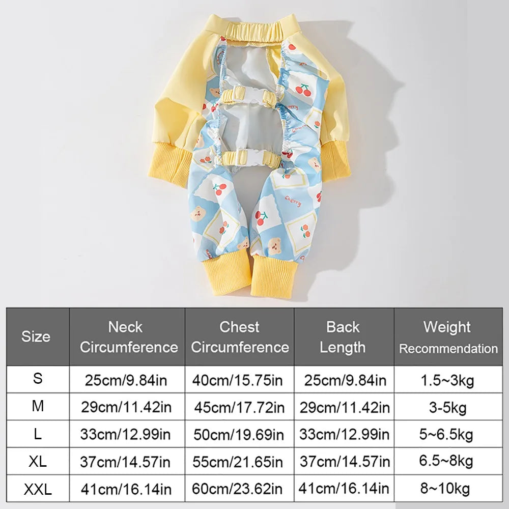 NONECN Waterproof Dog Four Legged Pants For Outdoor Walks