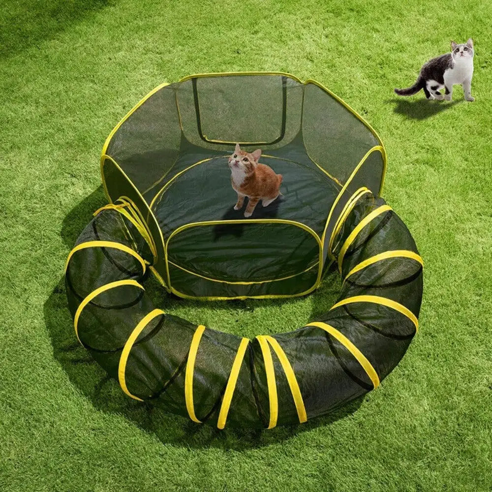 Closure Outdoor Cat Enclosure 2in1 Portable Catio With Tent