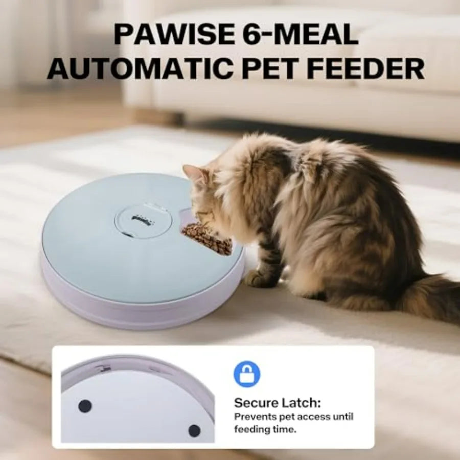 Hign-concerned 6 Meal Programmable Pet Food Dispenser With Timer