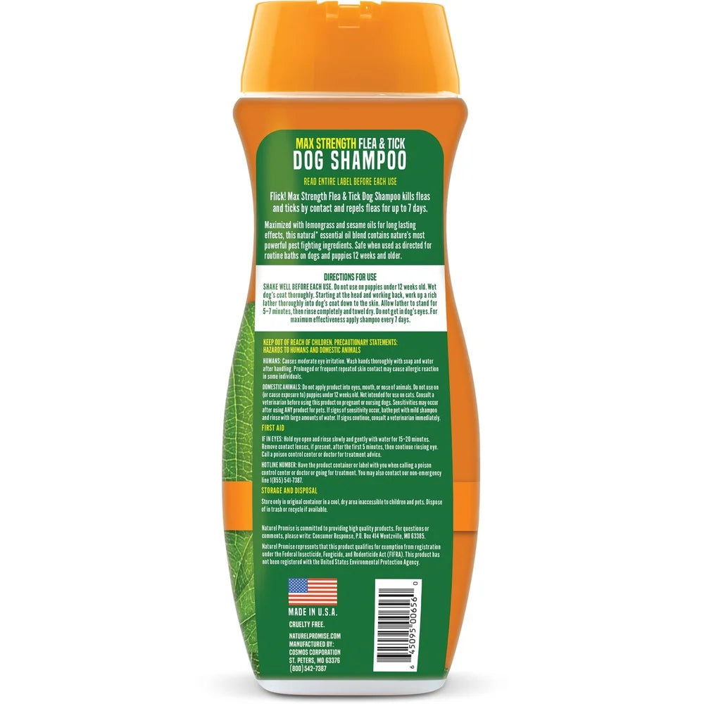 XMSJ Natural Flea Tick Shampoo For Dogs Max Strength Essential Oils
