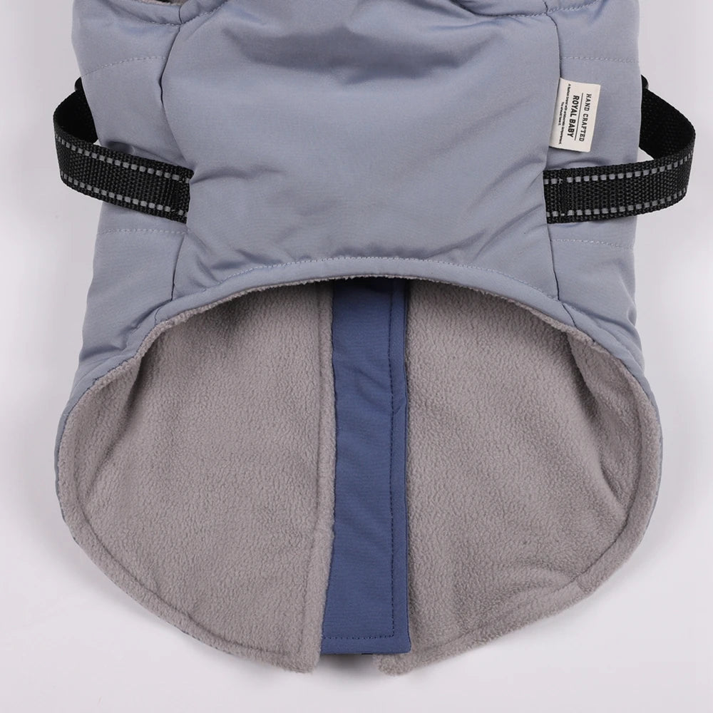Winter Dog Jacket With Harness Waterproof Coat For Dogs