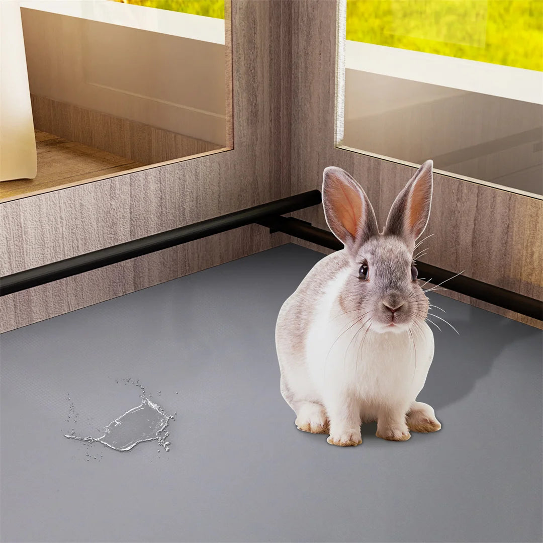 High-Concerned Tempered Glass Pet Whelping Box With Waterproof Pad Playpen