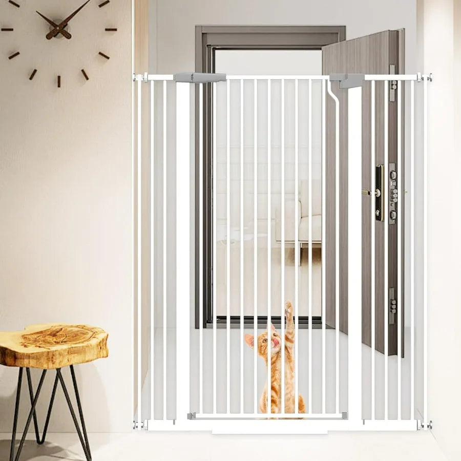 Dog Door Pressure Mounted Auto Close Pet Gate For Doorways
