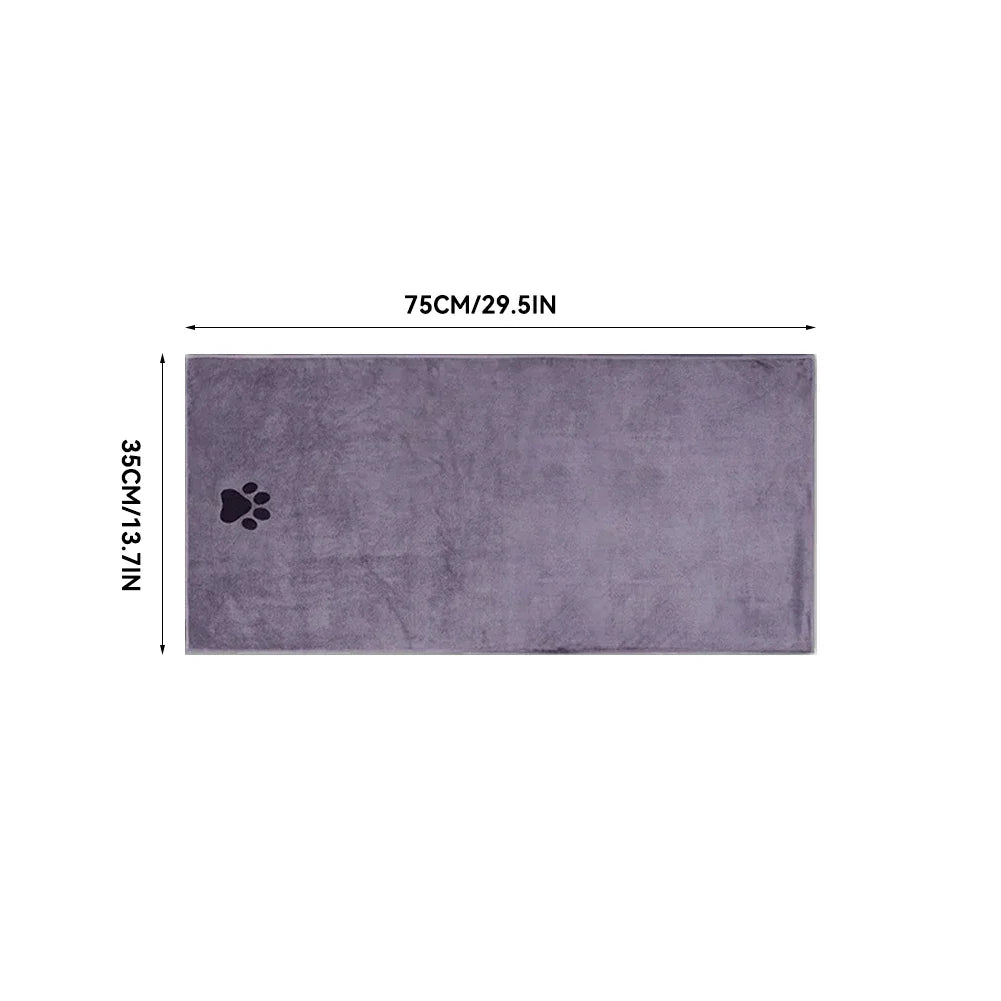 Microfiber Pet Bath Towel Super Absorbent For Dogs Cats