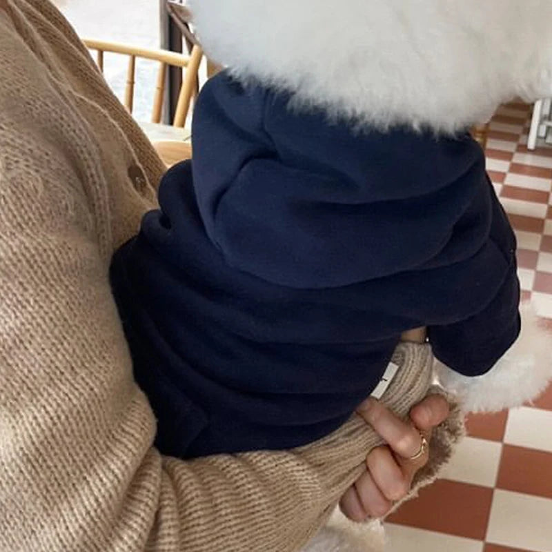 Warm Fleece Dog Hoodie For Pets Cozy Puppy Costume