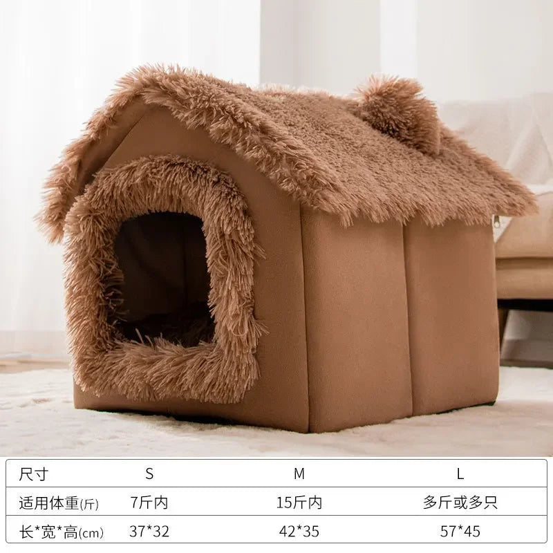 Indoor Soft Dog Bed Cave Kennel For Small Dogs Cozy